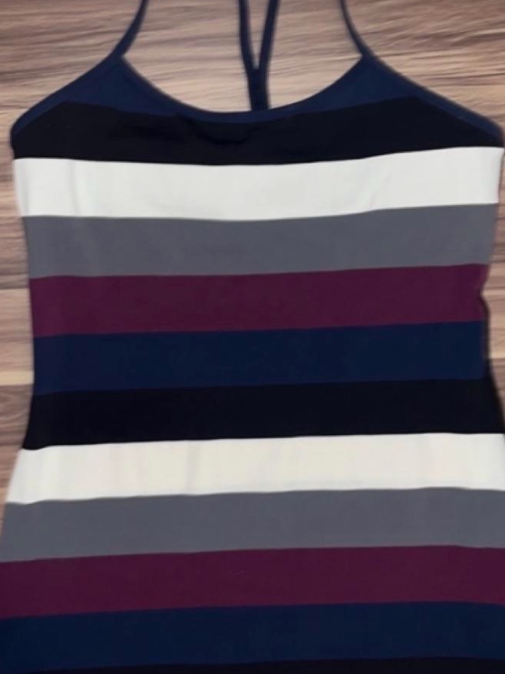 Lululemon Racerback Stripe Strappy Tank - Picture 2 of 4